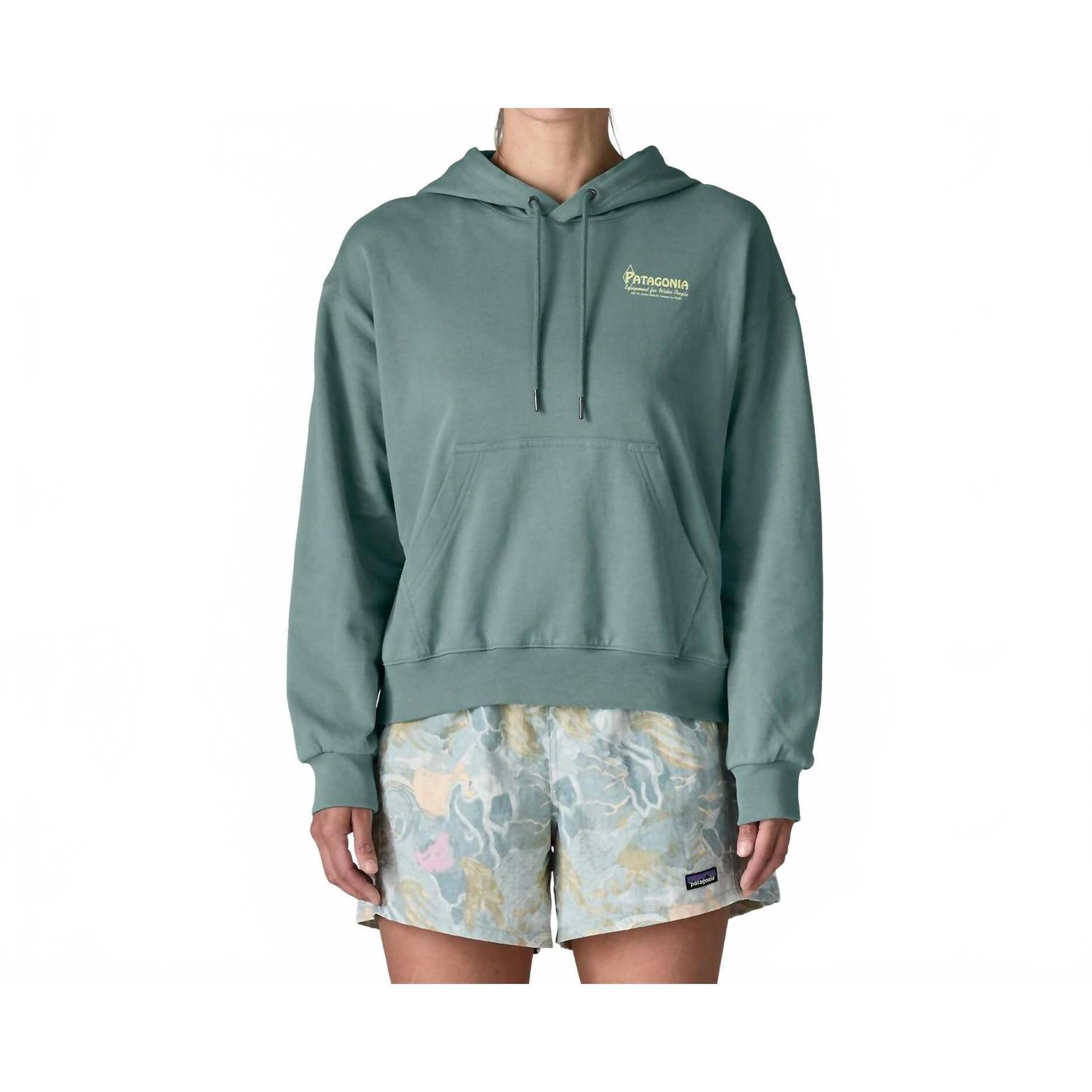 New Patagonia Water People Waveside Daily Hoody In Blue Sage
